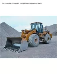 PDF Caterpillar 972H WHEEL LOADER Service Repair Manual A7D preview