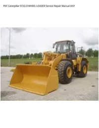 PDF Caterpillar 972G II WHEEL LOADER Service Repair Manual ANY preview