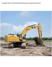 Caterpillar 336F LH EXCAVATOR Workshop Service Repair Manual PFL preview
