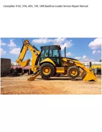 Caterpillar 416C  5YN  4ZN  1XR  1WR Backhoe Loader Service Repair Manual preview