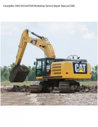 Caterpillar 336E EXCAVATOR Workshop Service Repair Manual CMR preview
