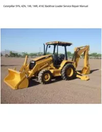 Caterpillar 5YN  4ZN  1XR  1WR  416C Backhoe Loader Service Repair Manual preview