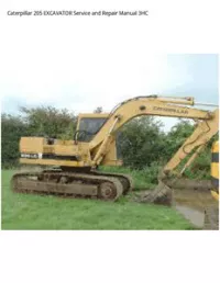 Caterpillar 205 EXCAVATOR Service and Repair Manual 3HC preview