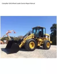 Caterpillar 924G Wheel Loader Service Repair Manual preview