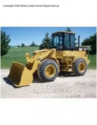 Caterpillar 924F Wheel Loader Service Repair Manual preview