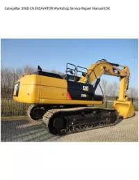 Caterpillar 336D LN EXCAVATOR Workshop Service Repair Manual L5K preview