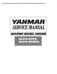 Yanmar Marine Engine 6LPA-STP2  6LPA-STZP2 Service Repair Manual preview