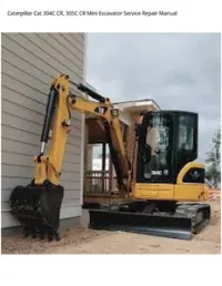 Caterpillar Cat 304C CR  305C CR Mini Excavator Service Repair Manual preview