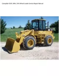 Caterpillar 924F  6MN  5NN Wheel Loader Service Repair Manual preview