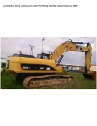 Caterpillar 336D LN EXCAVATOR Workshop Service Repair Manual MYP preview