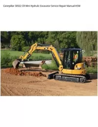 Caterpillar 305E2 CR Mini Hydrulic Excavator Service Repair Manual H5M preview