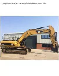 Caterpillar 336DL EXCAVATOR Workshop Service Repair Manual MDS preview