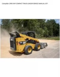 Caterpillar 299D XHP COMPACT TRACK LOADER SERVICE MANUAL JST1 preview