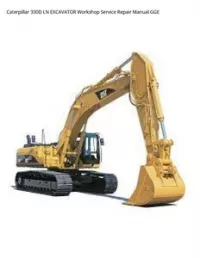 Caterpillar 330D LN EXCAVATOR Workshop Service Repair Manual GGE preview