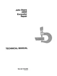 John Deere 495D Excavator Repair Service Manual - TM1457 preview