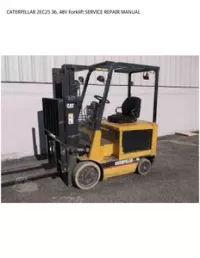 CATERPILLAR 2EC25 36  48V Forklift SERVICE REPAIR MANUAL preview