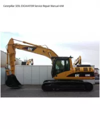 Caterpillar 320L EXCAVATOR Service Repair Manual 4JM preview