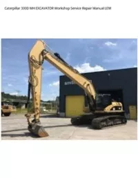 Caterpillar 330D MH EXCAVATOR Workshop Service Repair Manual LEM preview