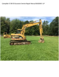 Caterpillar 313B CR Excavator Service Repair Manual BAS00001-UP preview
