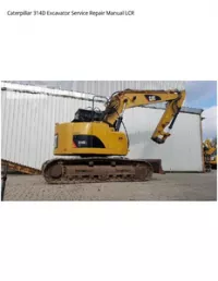 Caterpillar 314D Excavator Service Repair Manual LCR preview