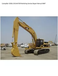 Caterpillar 330DL EXCAVATOR Workshop Service Repair Manual MWP preview