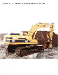 Caterpillar 325  325L Excavator service Repair Manual 6KK  8JG  5WK preview