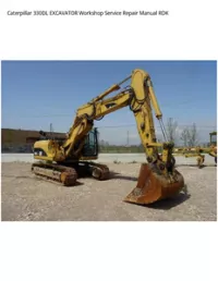 Caterpillar 330DL EXCAVATOR Workshop Service Repair Manual RDK preview