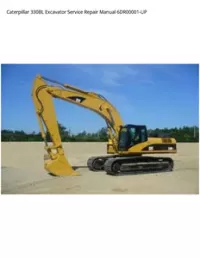 Caterpillar 330BL Excavator Service Repair Manual 6DR00001-UP preview