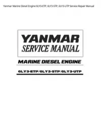 Yanmar Marine Diesel Engine 6LY3-ETP  6LY3-STP  6LY3-UTP Service Repair Manual preview