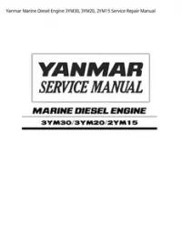 Yanmar Marine Diesel Engine 3YM30  3YM20  2YM15 Service Repair Manual preview