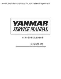 Yanmar Marine Diesel Engine 6LYA-UTE  6LYA-STE Service Repair Manual preview