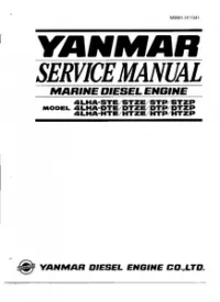 Yanmar 4LHA Series Marine Diesel Engine Service Repair Manual preview