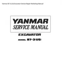 Yanmar B7-3 (US) Excavator Service Repair Workshop Manual preview