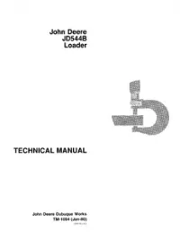 John Deere JD544B Loader Service Manual - TM1094 preview