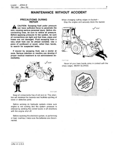 John Deere JD544B Loader service manual