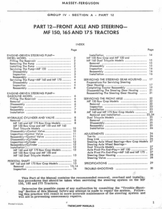 Massey Ferguson 165 manual pdf