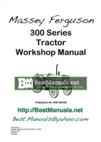 Massey Ferguson MF 372 Tractor Service Manual preview