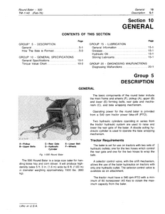 John Deere 500 Round Baler manual pdf