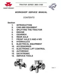 Massey Ferguson MF 3080 Tractor Service Manual preview