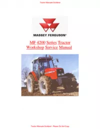 Massey Ferguson MF 4245 Tractor Service Manual preview