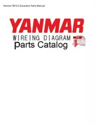 Yanmar YB10-2 Excavator Parts Manual preview