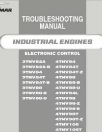 Yanmar 3TNV   4TNV Series Industrial Diesel Engine Troubleshooting Manual preview