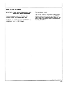 John Deere 490 Excavator service manual