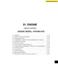 Yanmar 3TNV 4TNV Series Industrial Diesel Engine Service Repair Manual preview