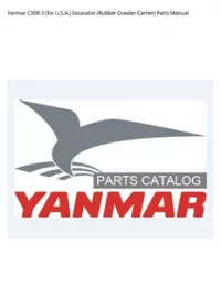 Yanmar C30R-3 (for U.S.A.) Excavator (Rubber Crawler Carrier) Parts Manual preview