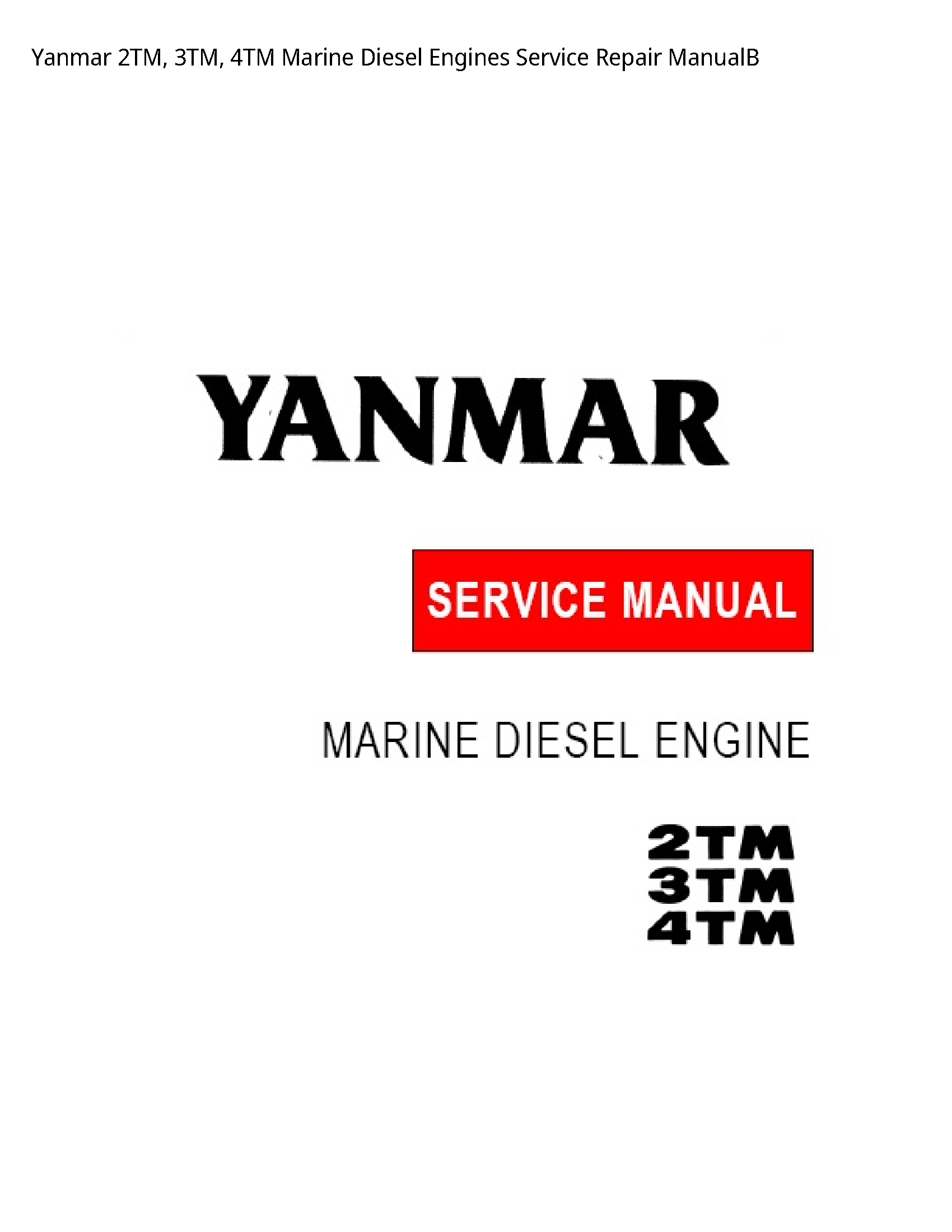 Yanmar 2TM Marine Diesel Engines manual