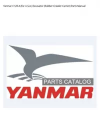 Yanmar C12R-A (for U.S.A.) Excavator (Rubber Crawler Carrier) Parts Manual preview