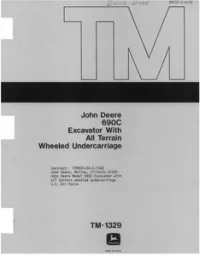 John Deere 690C Excavator Service Manual - TM1329 preview