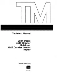 John Deere 450E Crawler Bulldozer 455E Crawler Loader Service Manual - TM1329 preview