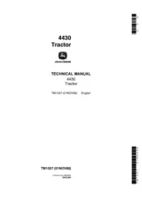John Deere 4430 Tractor Service Repair Manual preview
